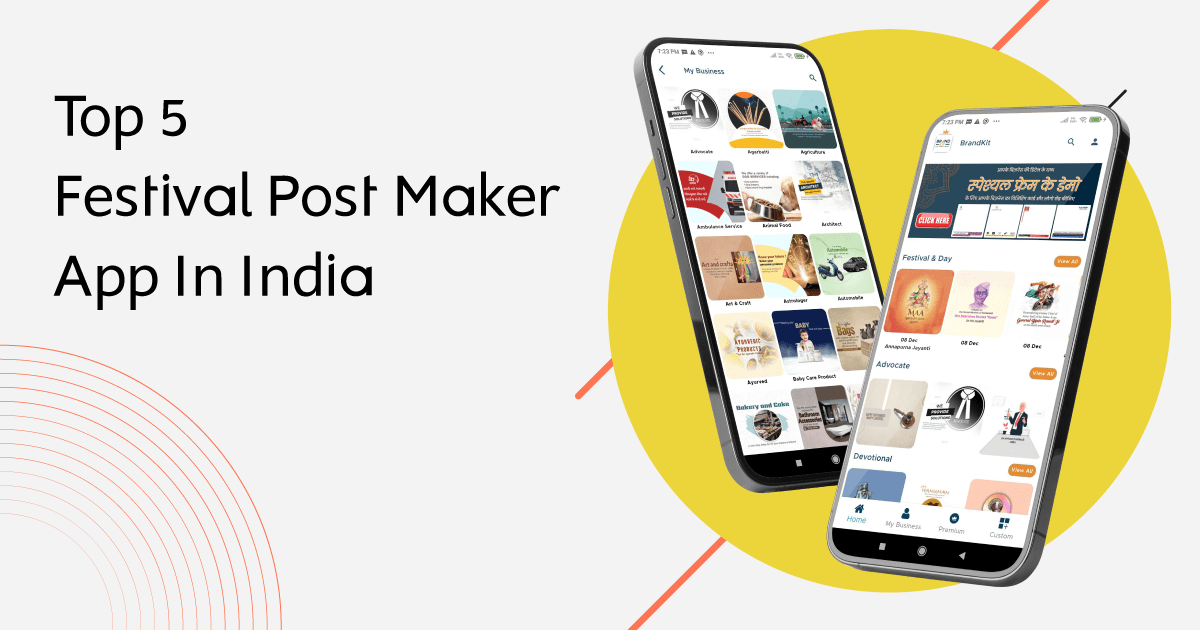 top 5 festival post maker app in India